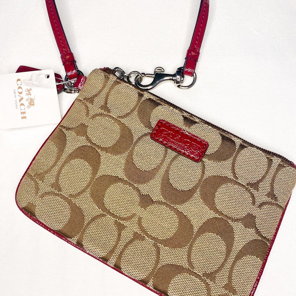 NWT Coach Logo Wristlet